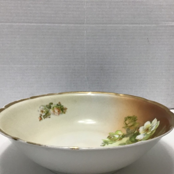 Vintage Antique Victoria Austria Serving Bowl with Floral Design - Picture 3 of 7